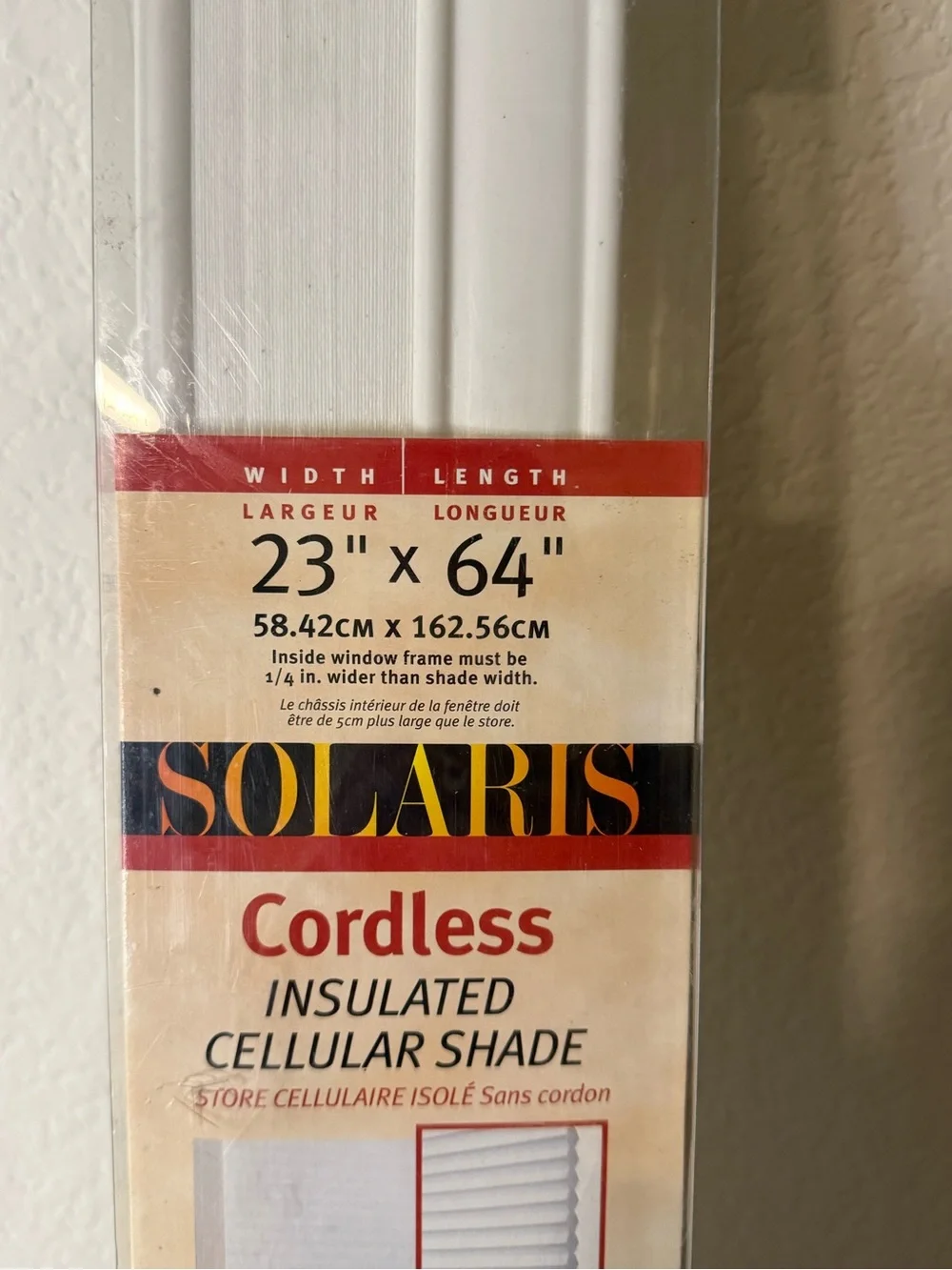 SOLARIS Cordless Insulated Cellular Shade - White